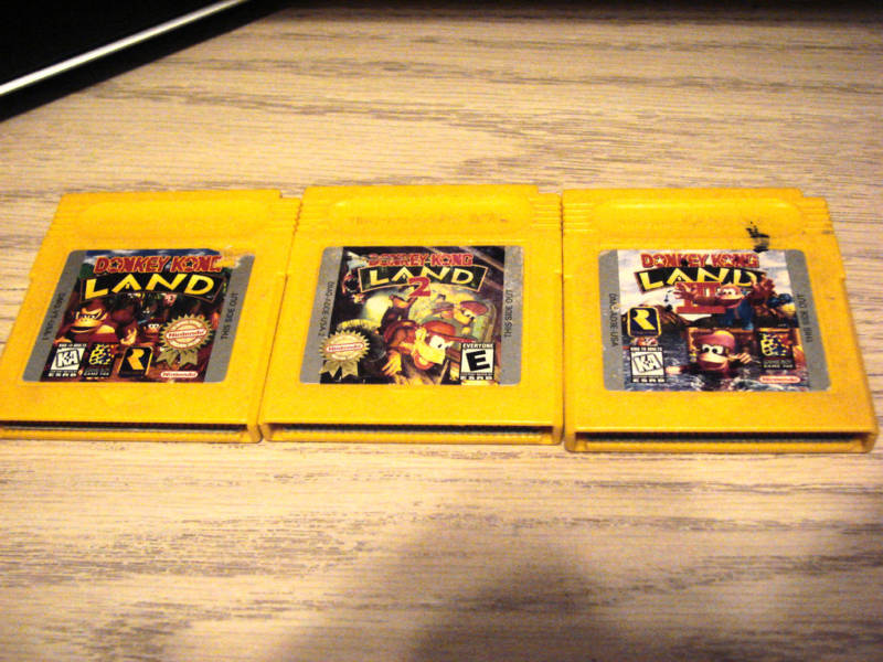 donkey kong yellow cartridge